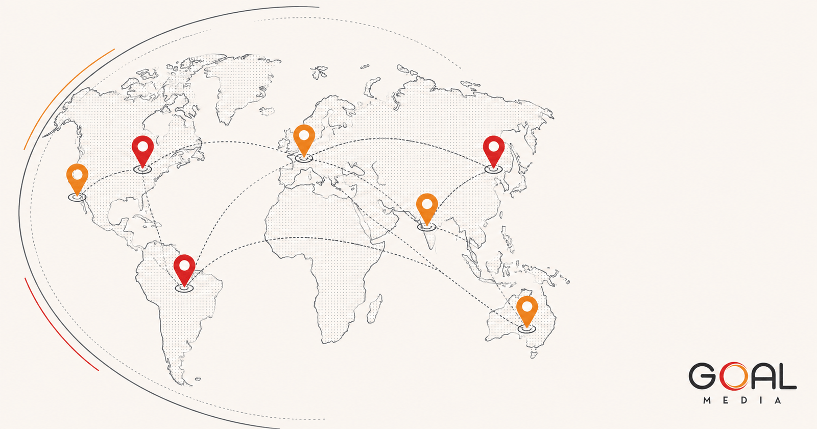 Stylized world map illustration representing multilingual and multinational SEO strategy